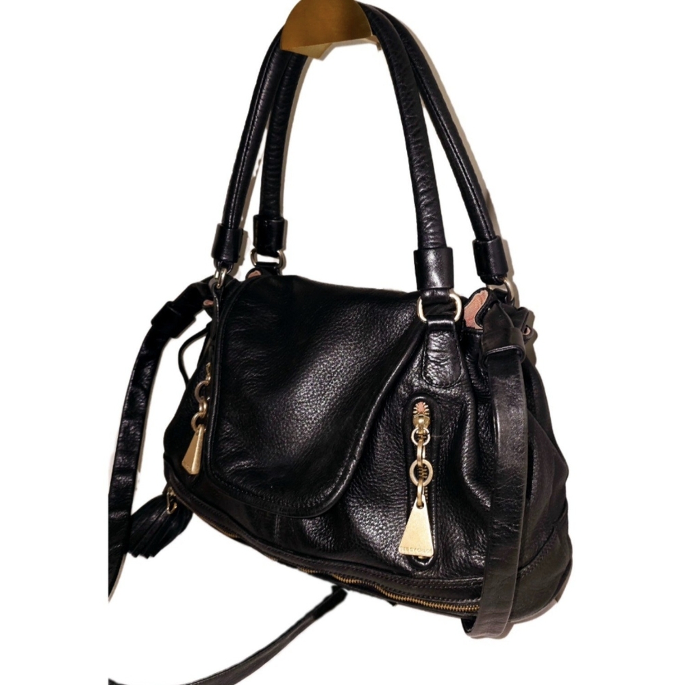 See By Chloe Cherry Black Leather Shoulder Bag